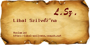 Libal Szilvána névjegykártya